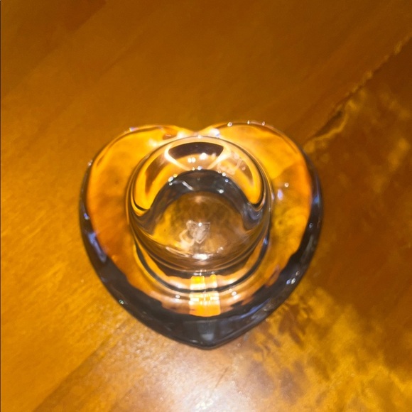 ORREFORS CRYSTAL HEART SHAPED TEALIGHT CANDLE HOLDER - Picture 2 of 6